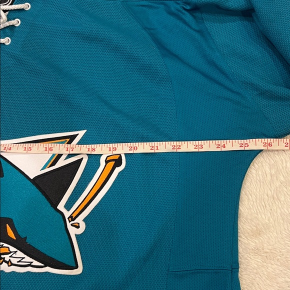 REEBOK NHL San Jose Sharks Hockey Jersey Medium Teal - Picture 2 of 12